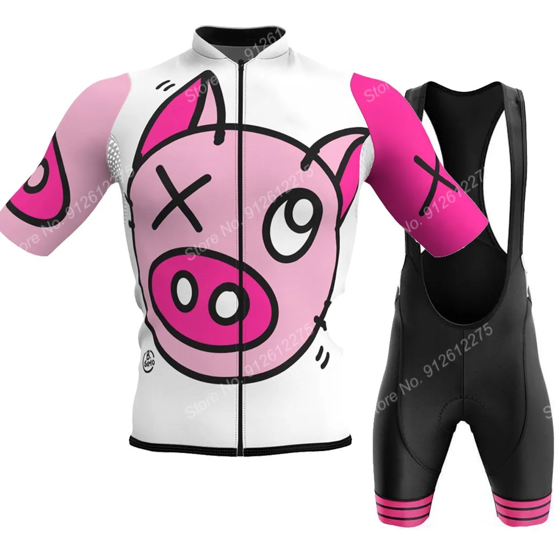 Cycling Gear Outfit - Set Cartoon Comic Pig 2023 Cycling