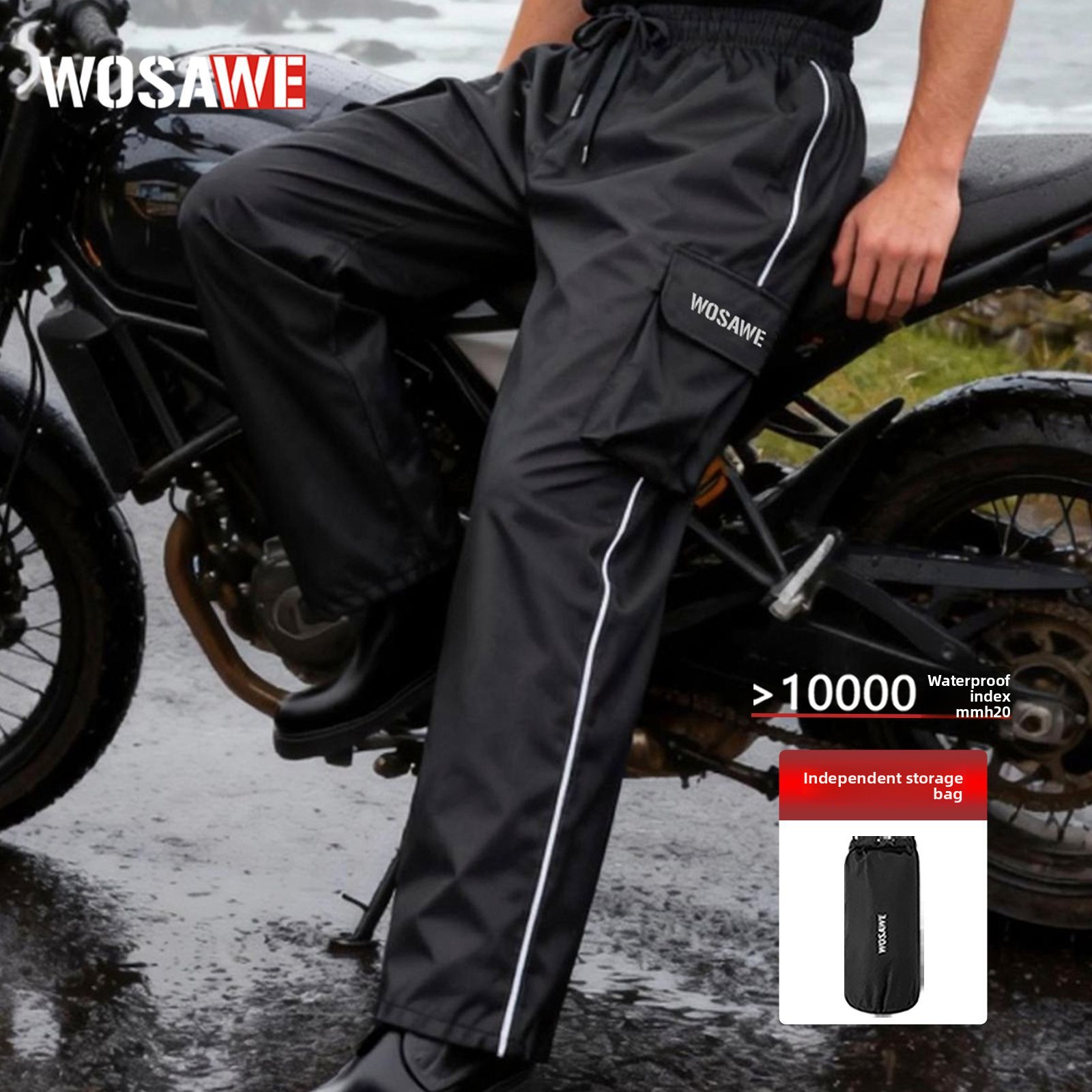 WOSAWE Hiking Rain Pants Outdo - Cycling Shoe Covers review and price