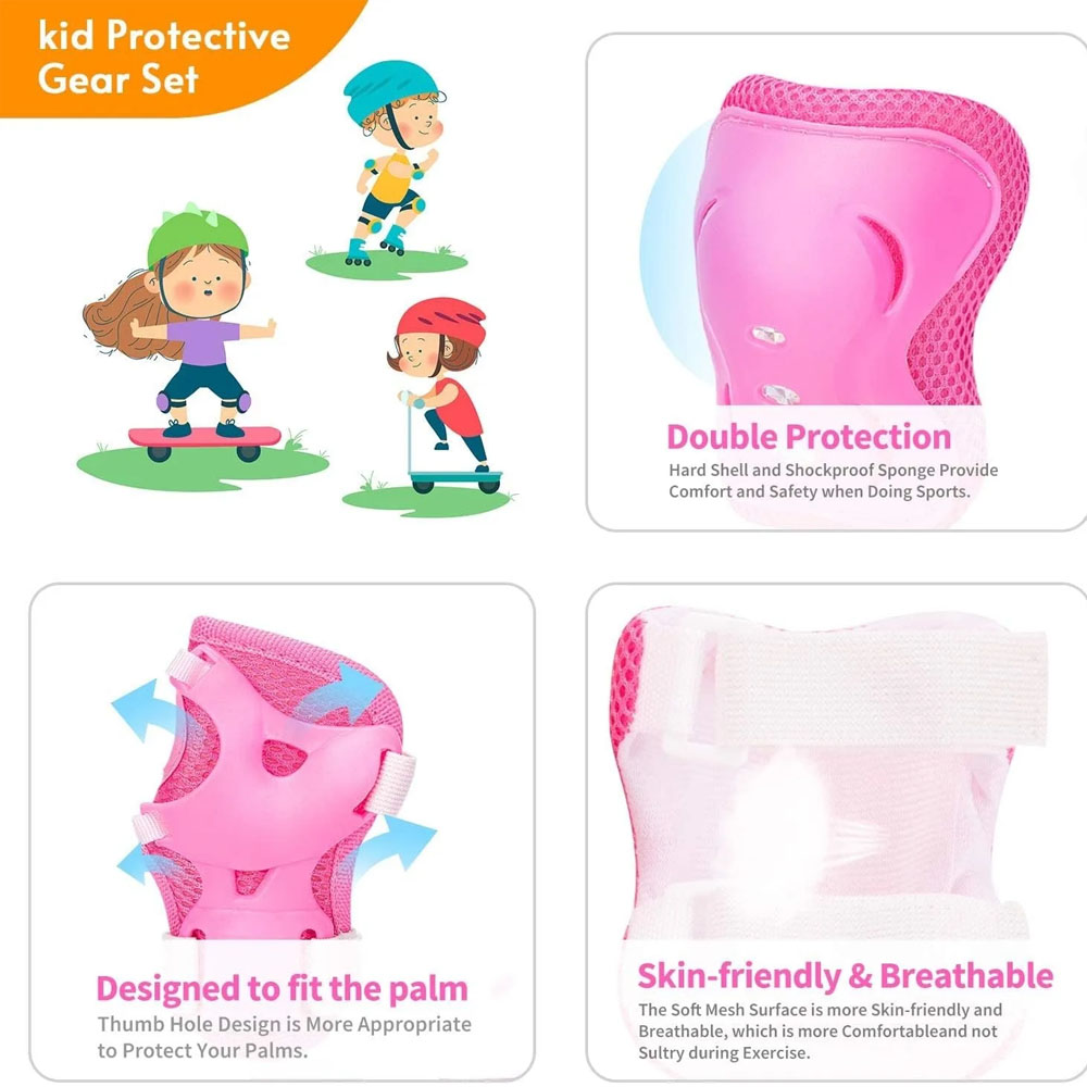 6Pcs Youth/Kids Knee Pads Elbo - Youth Cycling Gear review and price