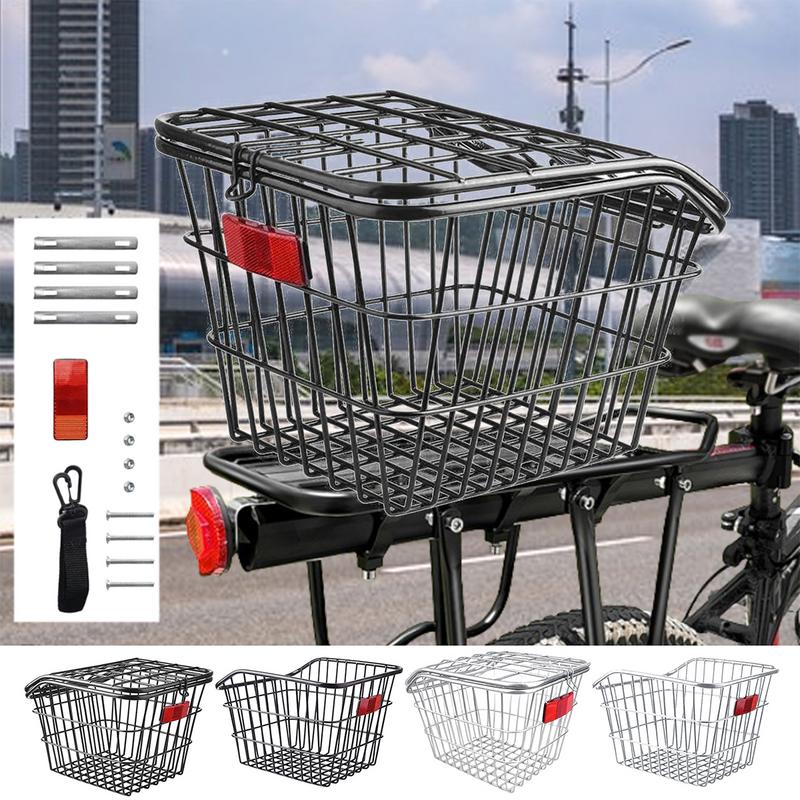 Bike Rear Basket Metal Bicycle - Cycling Gear Shelf review and price