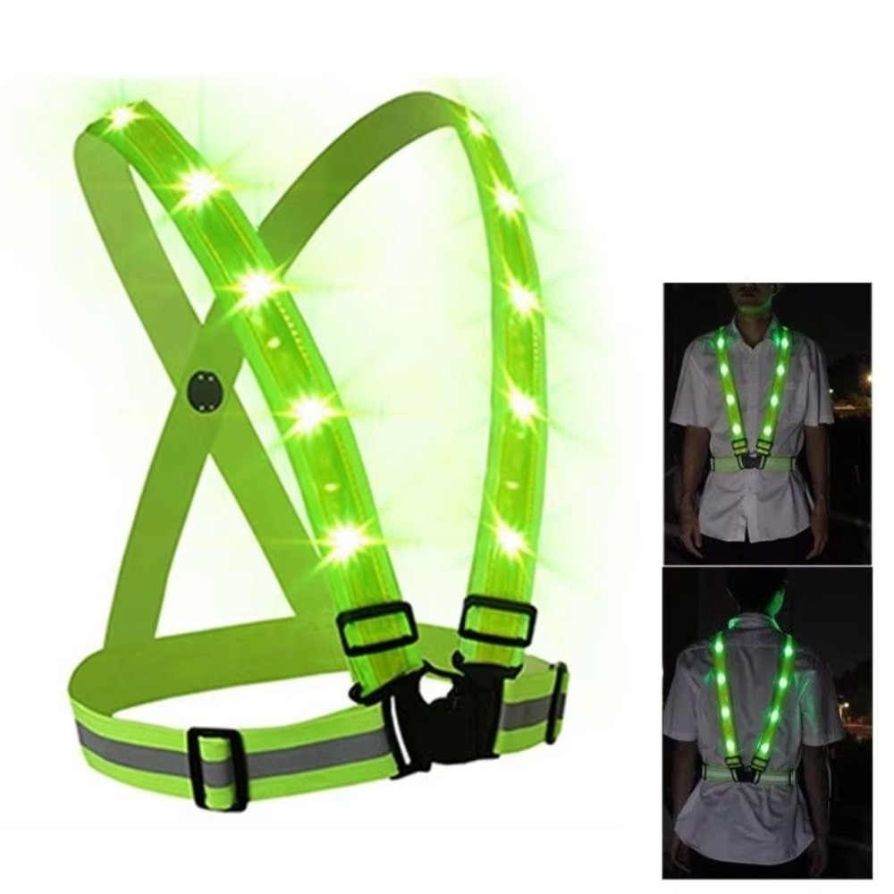 New Polyester LED Safety Vest  - Reflective Cycling Vest review and price