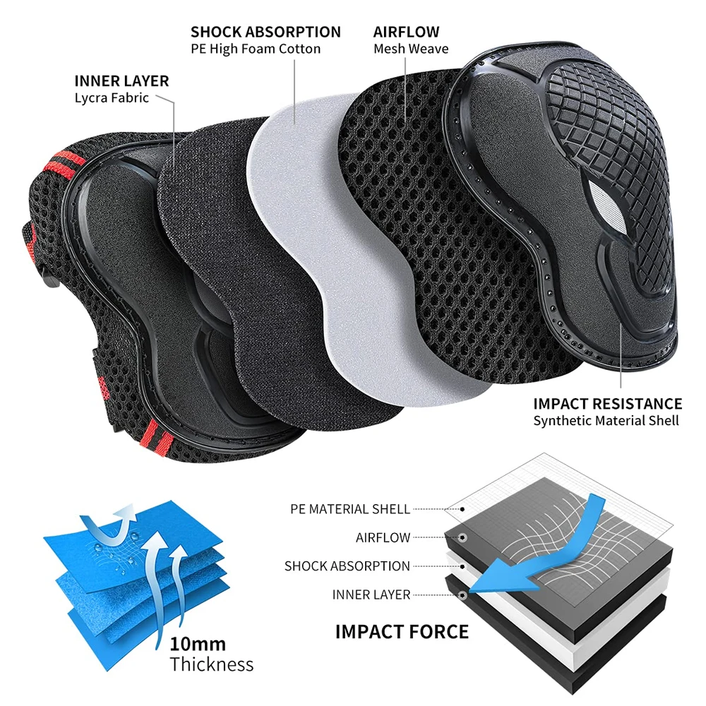 6PCS Youth/Kids Knee Pads Elbo - Youth Cycling Gear review and price