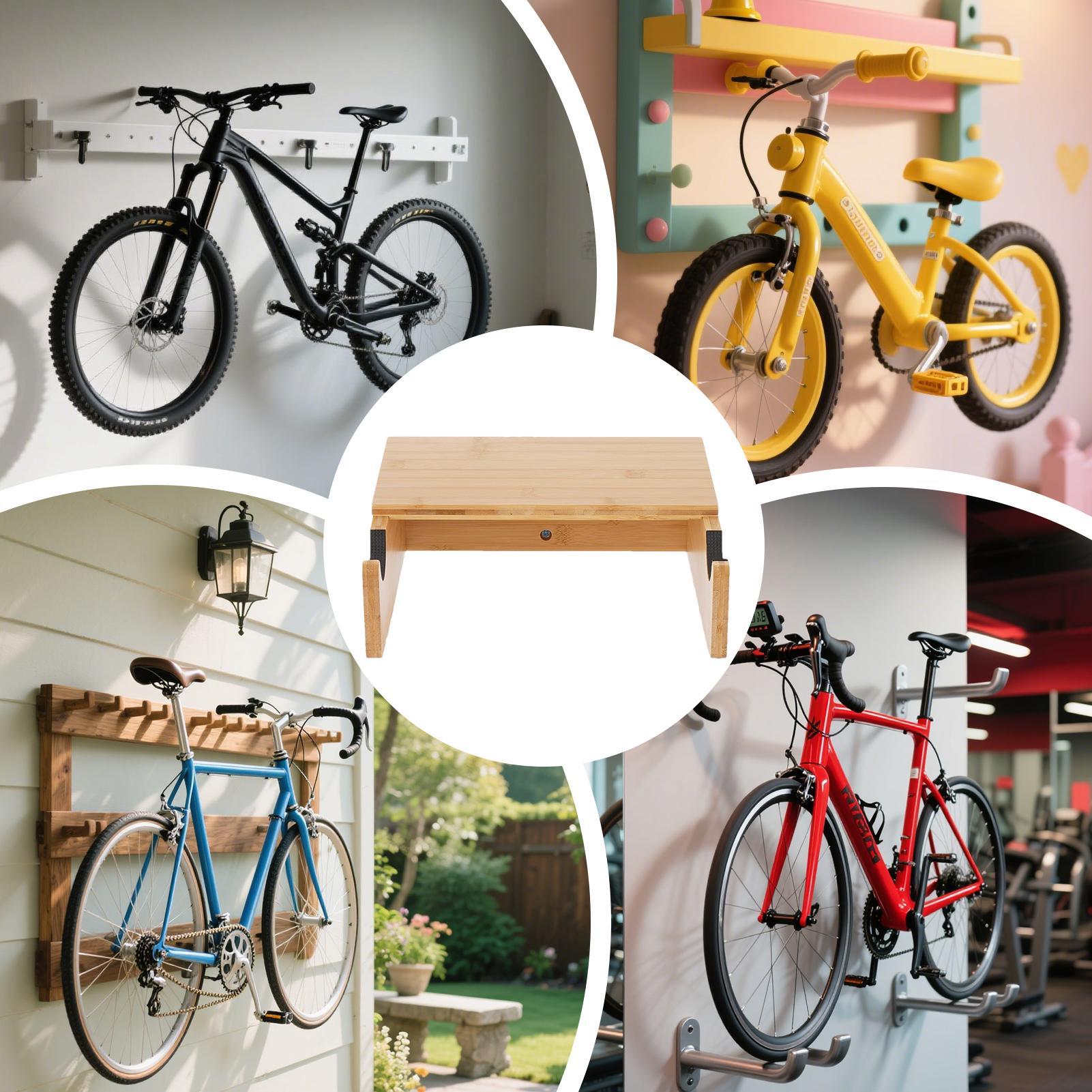 Cycling Rack Wall Mount Wooden - Cycling Gear Organizer Wall review and price