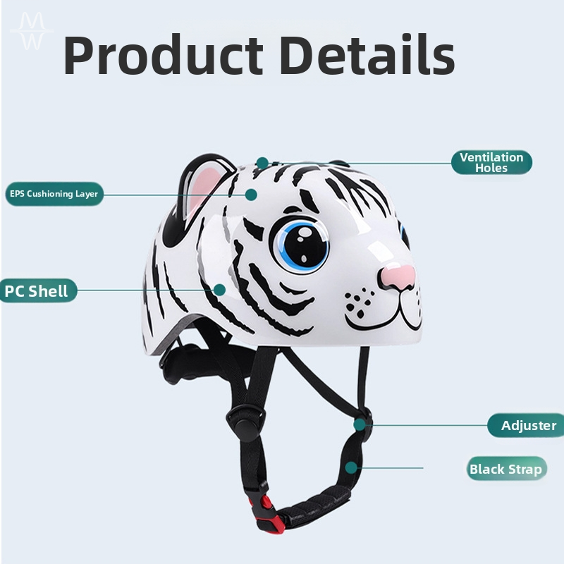 Cute Tiger Toddler Bike Helmet - Cycling Safety Gear For Kids review and price