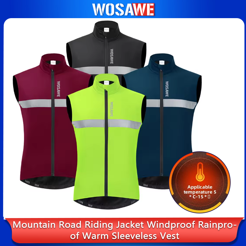 WOSAWE Men Cycling Vest Winter - Reflective Cycling Vest review and price