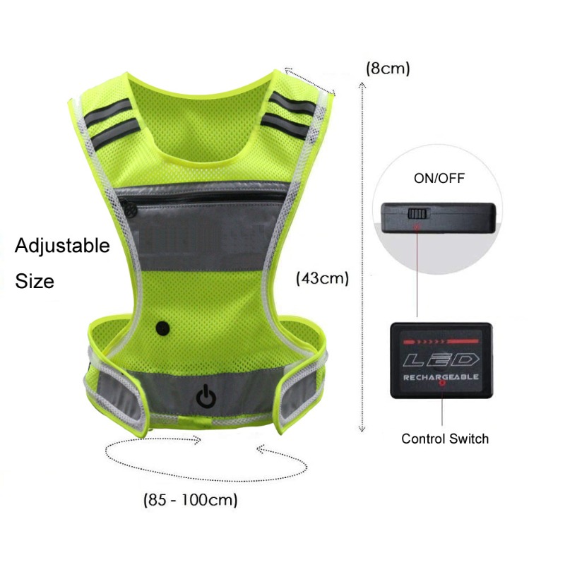LED Light Up Sportswear Mesh F - Cycling Visibility Gear review and price