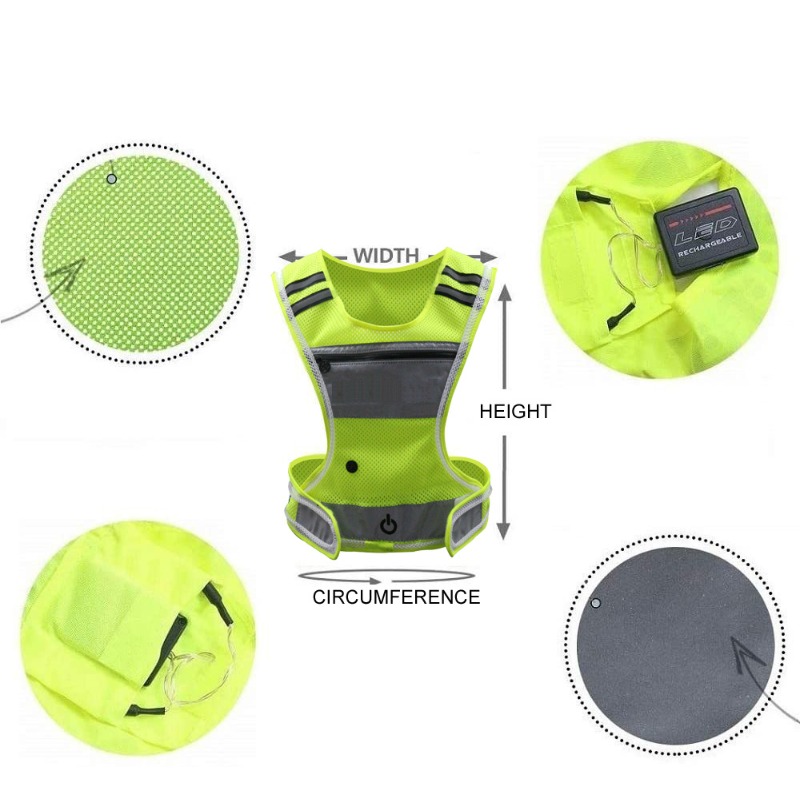 LED Light Up Sportswear Mesh F - Cycling Visibility Gear review and price