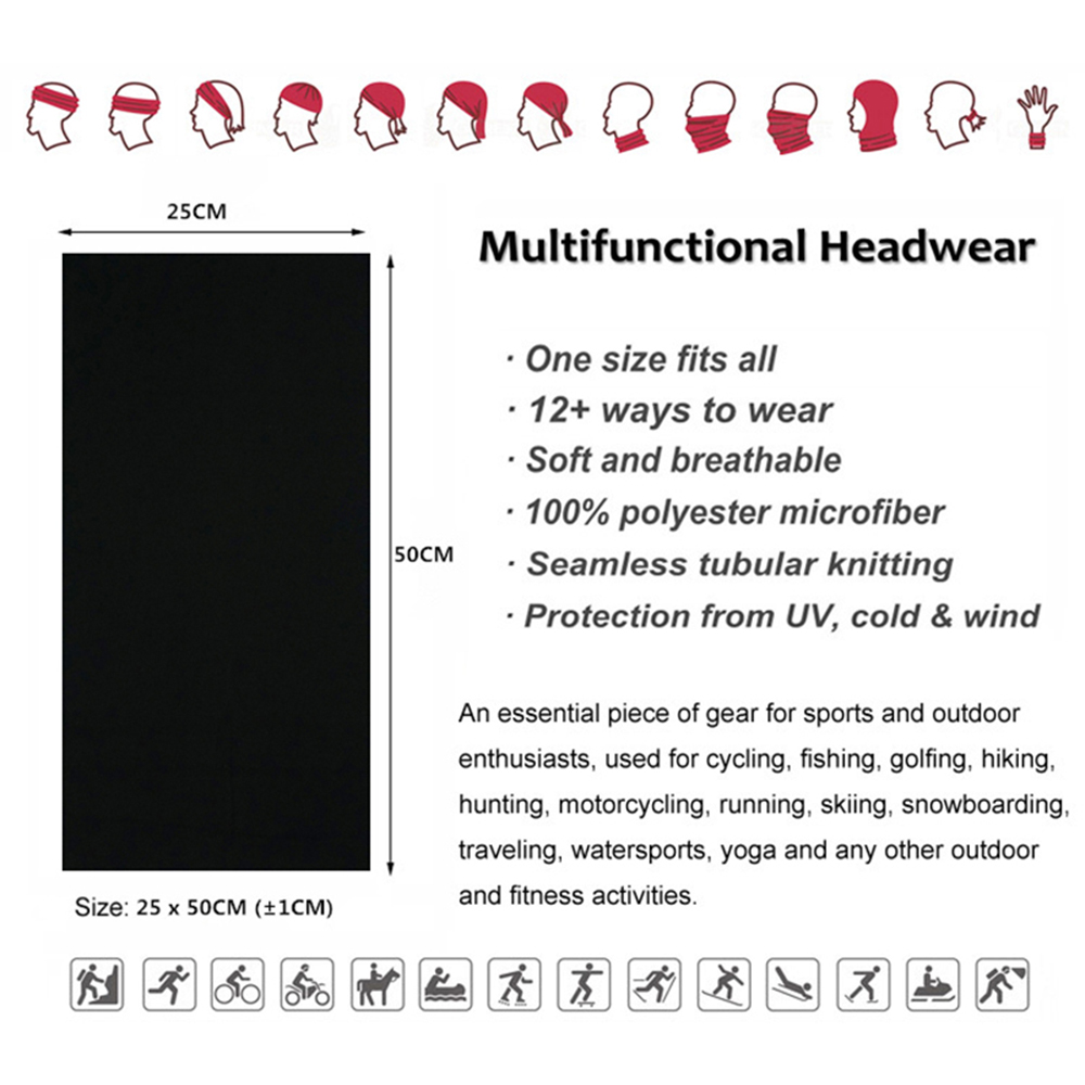 Seamless Solid Color Bandanas  - Cycling Gear Man review and price
