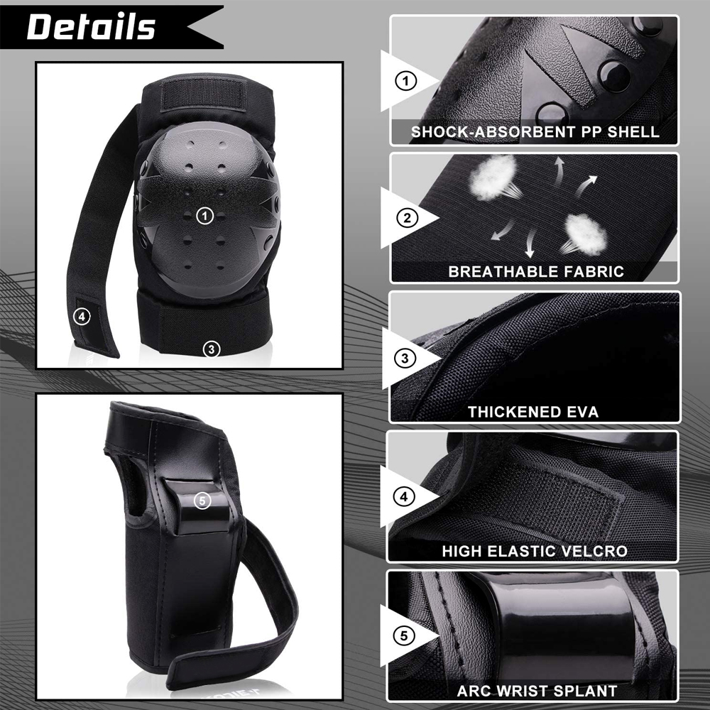 Adult Youth Protective Knee Pa - Youth Cycling Gear review and price