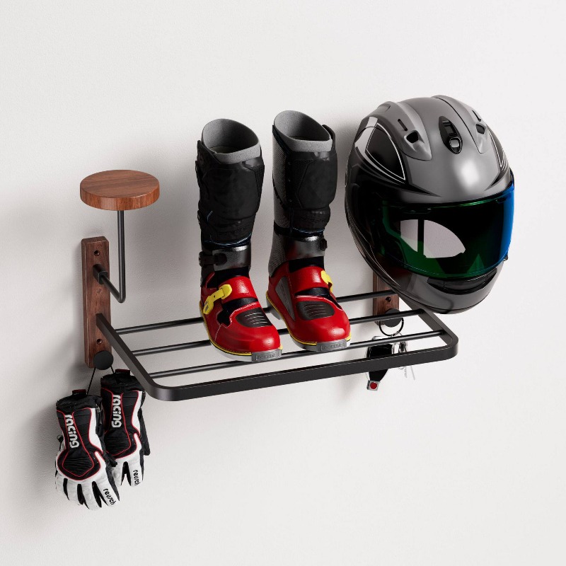 Multifunctional Wall Mount Hel - Cycling Gear Shelf review and price