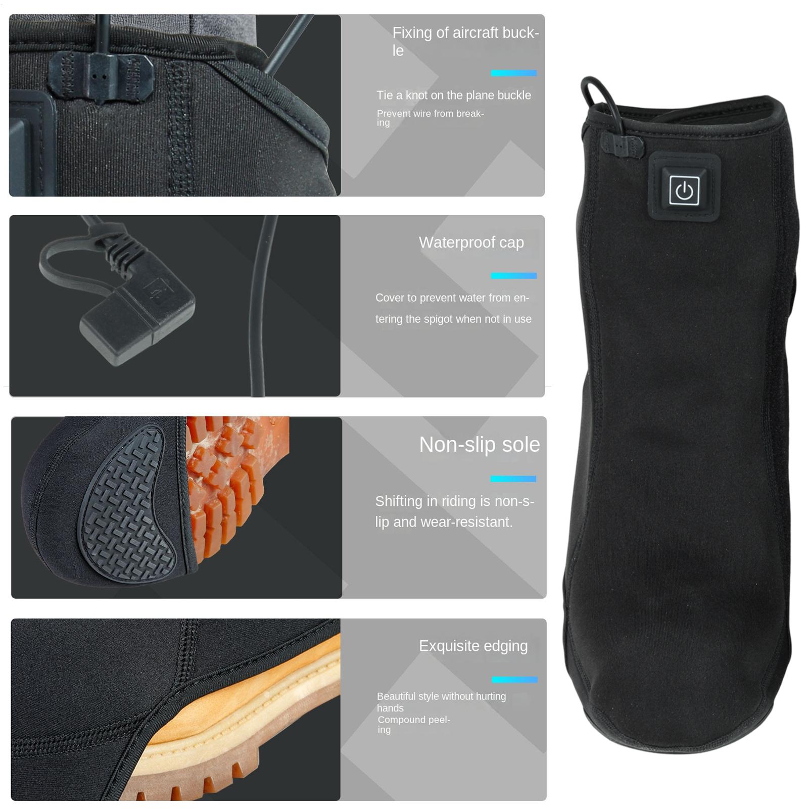 Heated Cycling Shoe Covers 3-L - Cycling Shoe Covers review and price