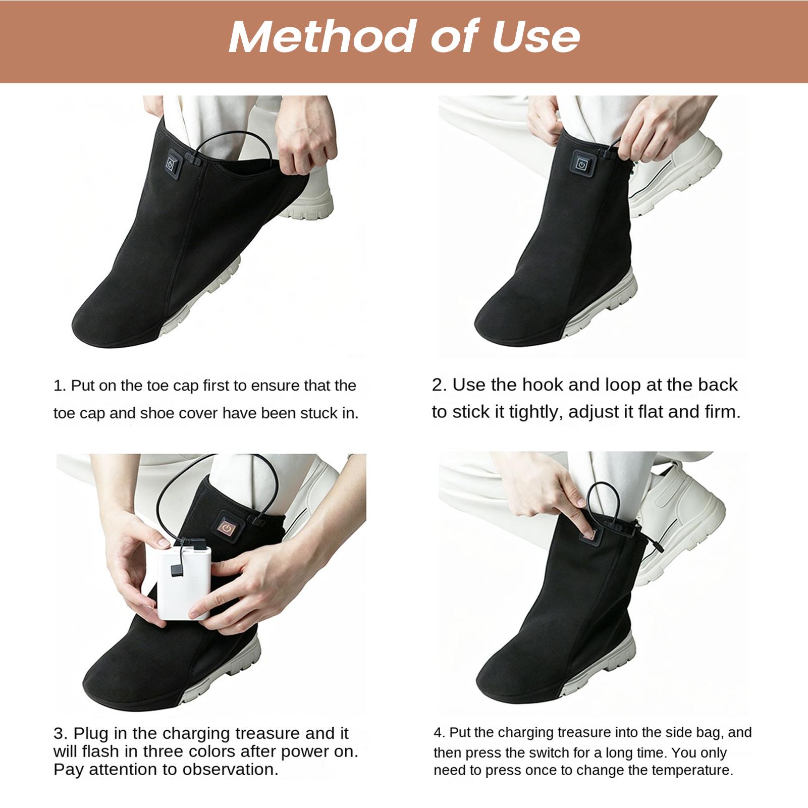 Heated Cycling Shoe Covers 3-L - Cycling Shoe Covers review and price